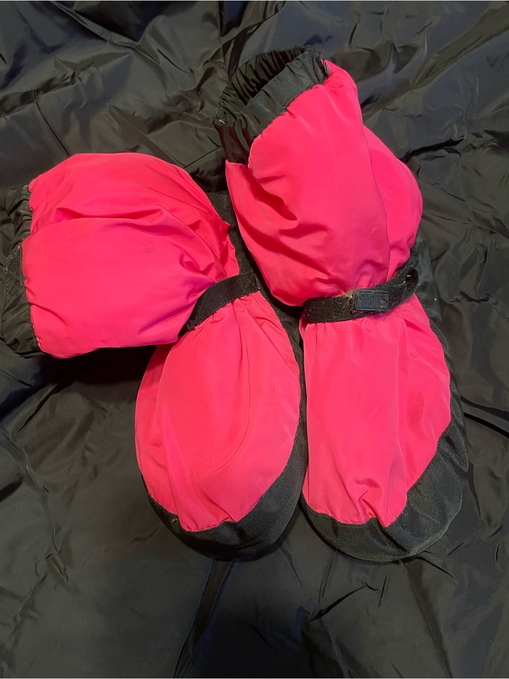 Bloch Kids Hot Pink and Black Ballet Booties